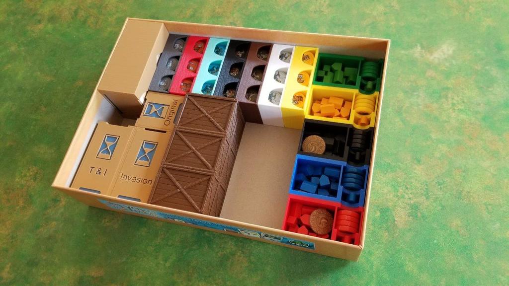 Orleans Ultimate Insert / Organizer + Fits All Expansions + GeekUp Bits -  TMG edition by Mrgigg, Download free STL model