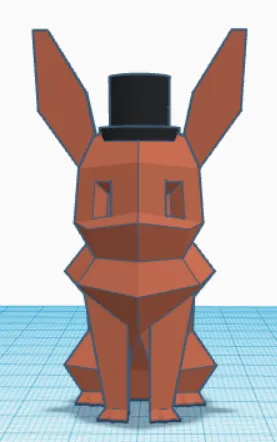 Top Hat Low Poly Eevee