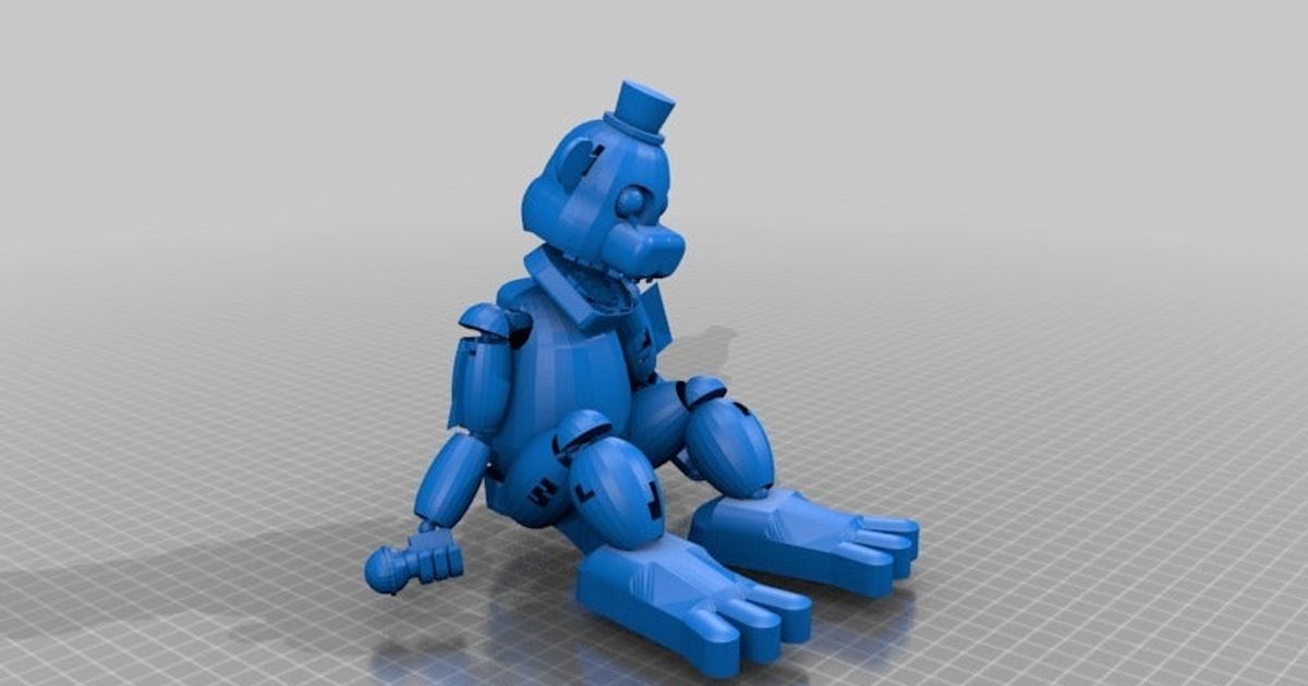Freddy Fazbear - FNAF - Fan Art - 3D model by printedobsession on