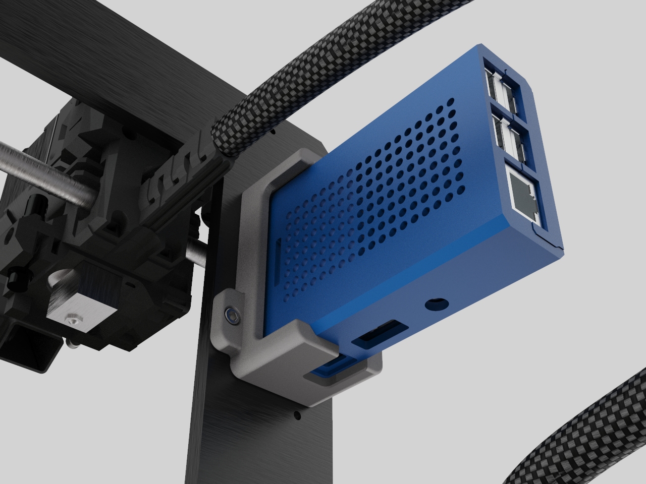 Prusa I3 Mk3 Raspberry Pi + SenseHat Case Bracket