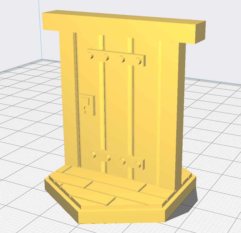gloomhaven wooden door short axis by Ctrl Animate | Download free STL ...
