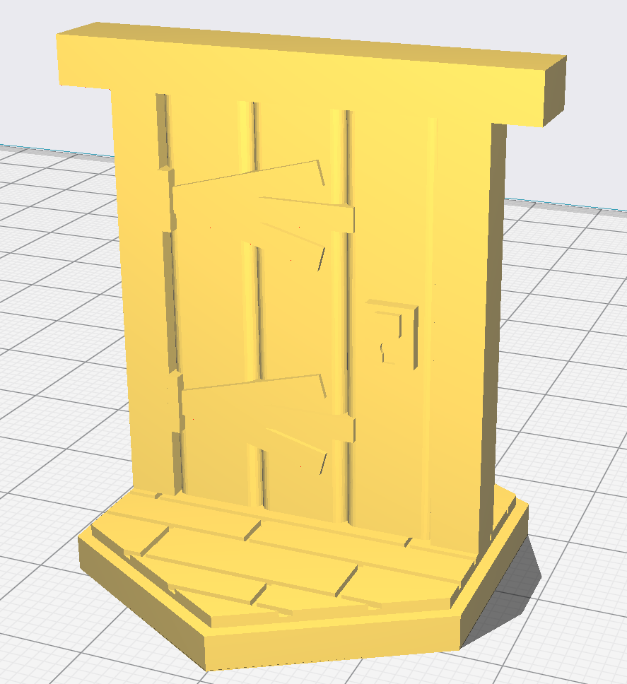 gloomhaven wooden door short axis by Ctrl Animate | Download free STL ...