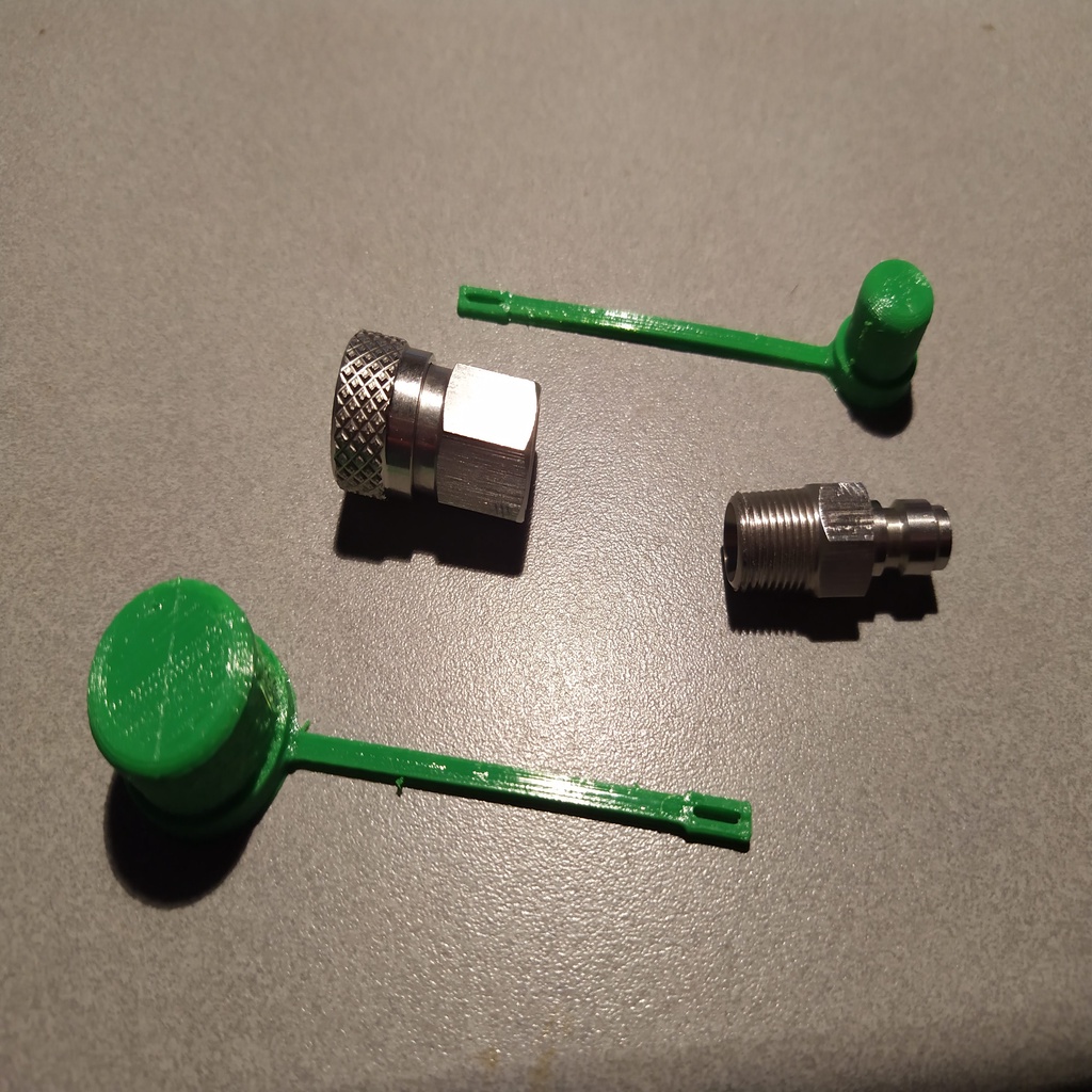 Dust Caps for High Pressure Quick Disconnect (QD) Adaptors
