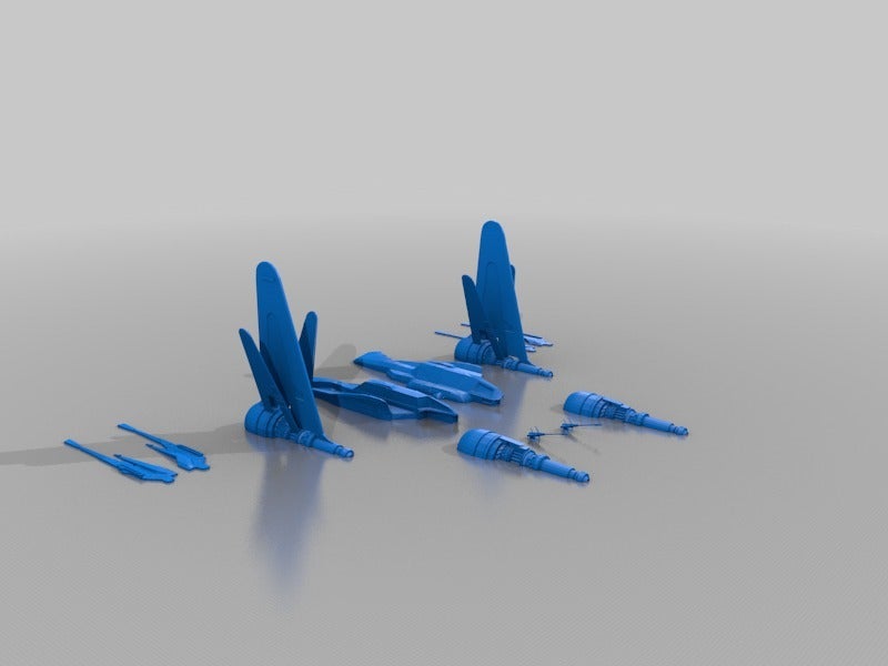 Miniatura 2 do modelo 3D Star Wars ARC170