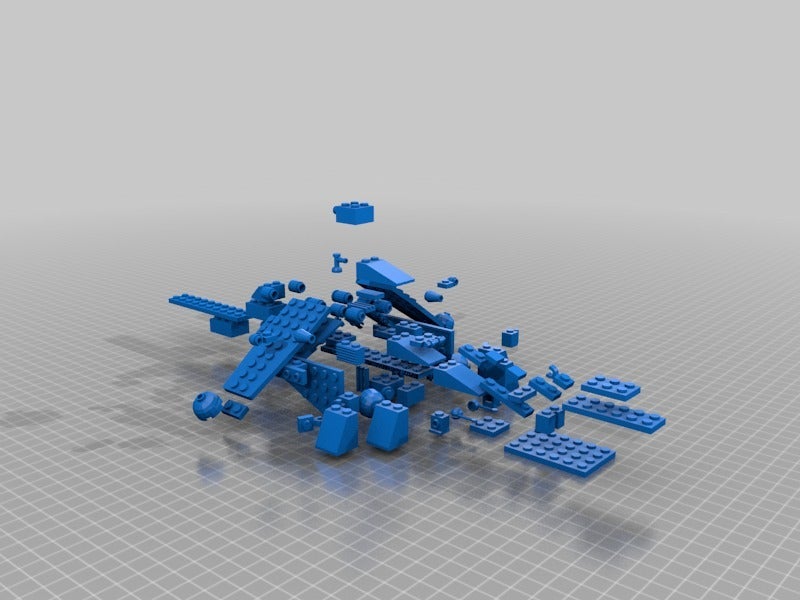 Clone Wars Lego Republic Gun Ship Exploded View