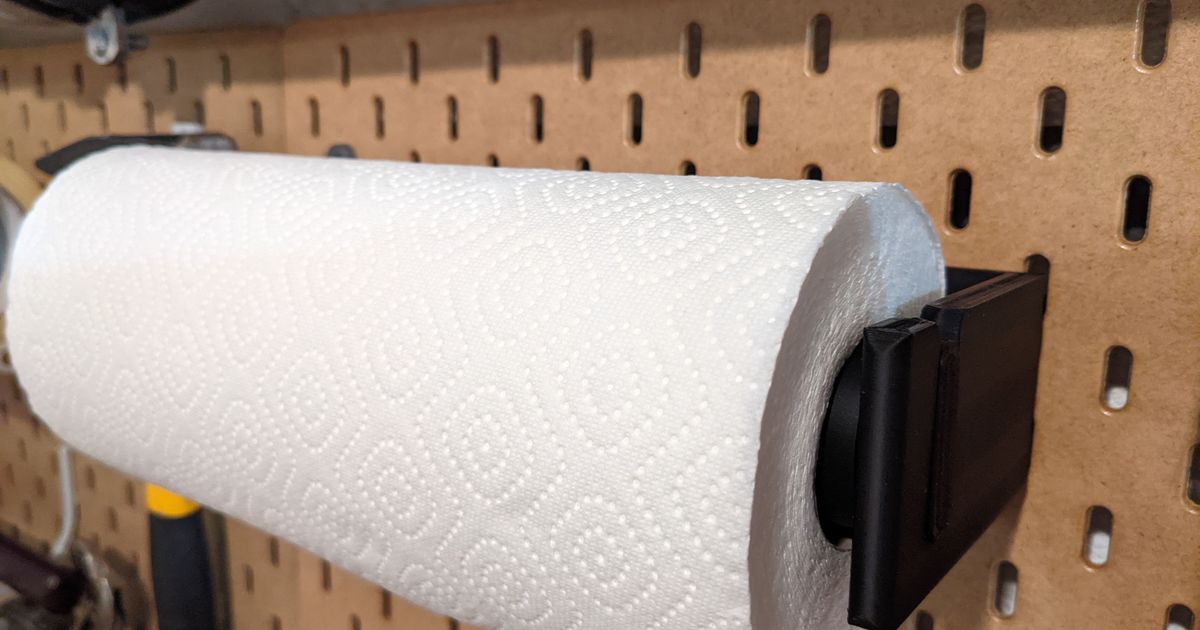 Paper Towel Holder for Ikea Skadis by Kai Download free STL model