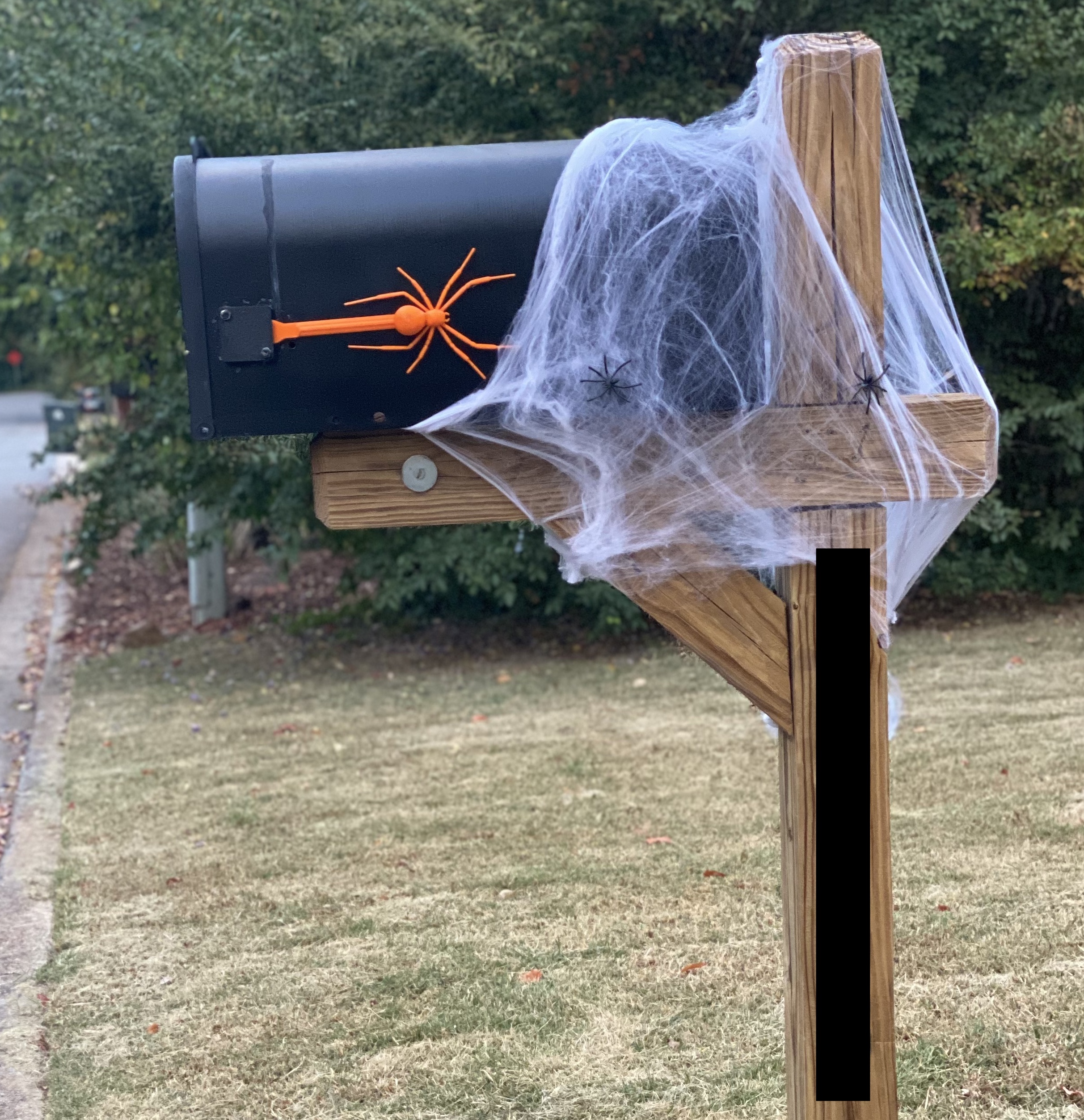 Mailbox Flag System with different flags (Fleur de lis, Christmas, Halloween)