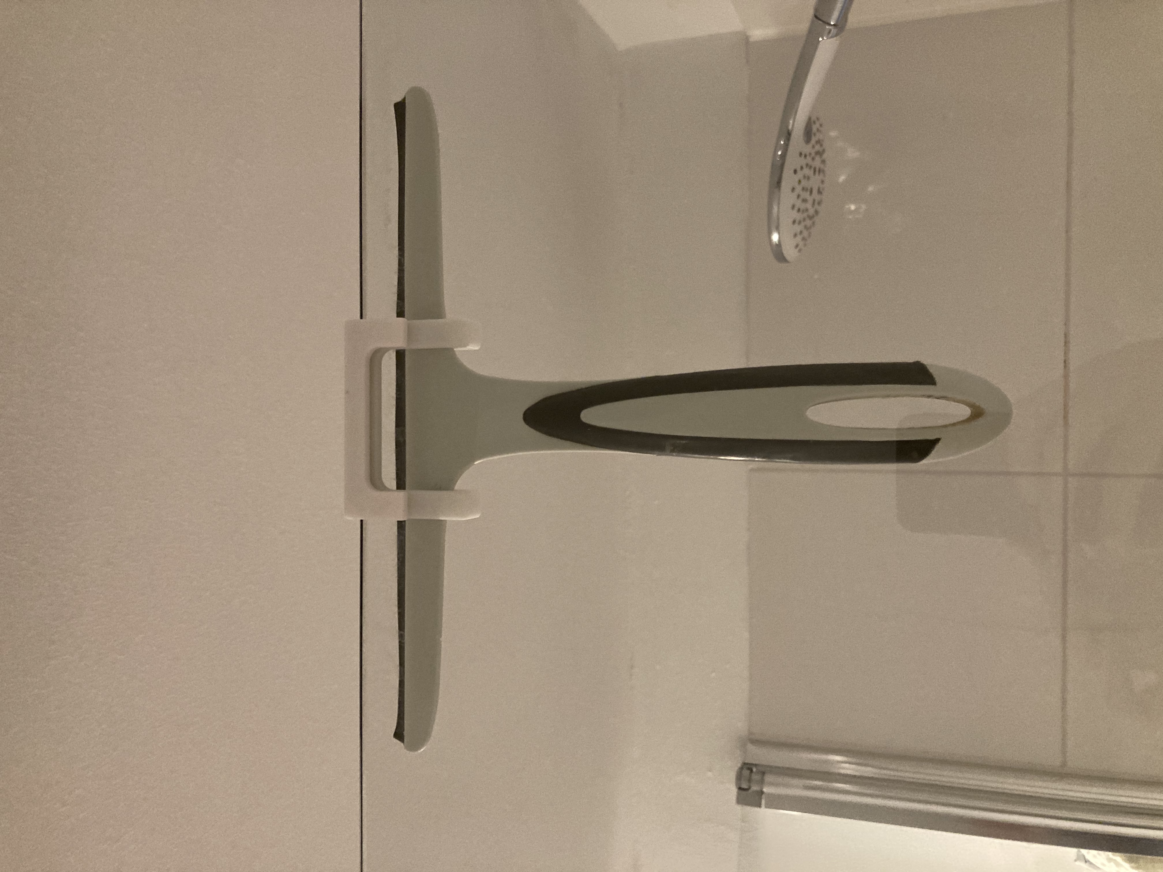 Shower squeegee hanger