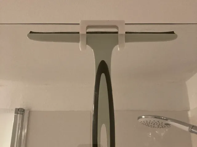 Shower squeegee hanger