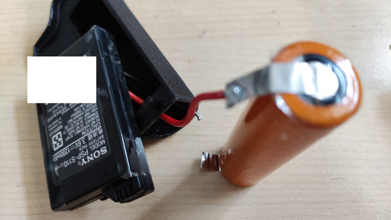 18650 battery pack for PlayStation Portable systems (PSP) by vaxxi