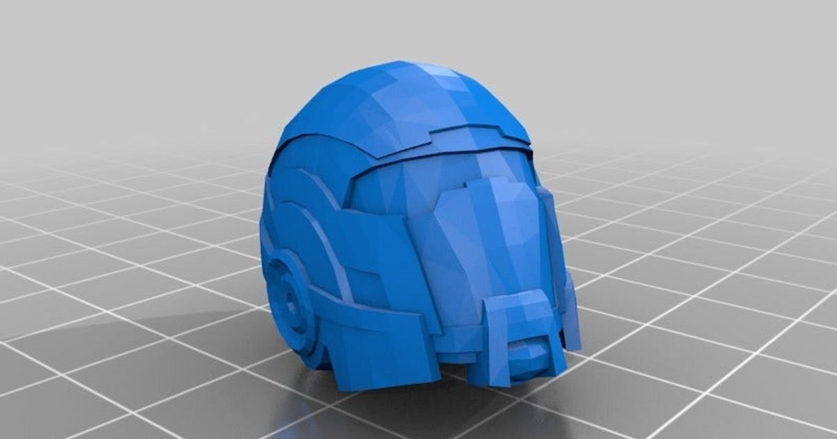 Mass Effect Helmet By Jace1969 Download Free Stl Model