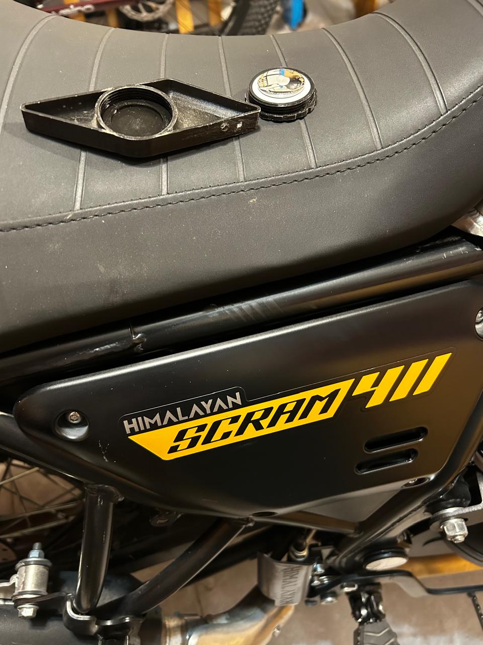 Royal Enfield Scram 411 Hidden AirTag Holder – Under Passenger Seat