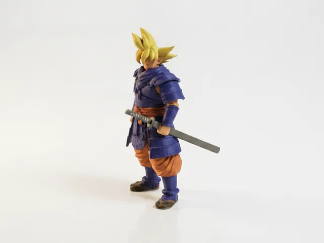 Samurai Goku Figurine Anime Collectible 3D Printable