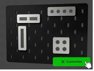IKEA SKADIS - Parametric magnet holder