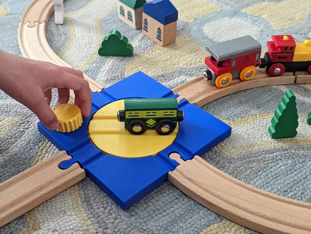 Turntable for Wooden Train System