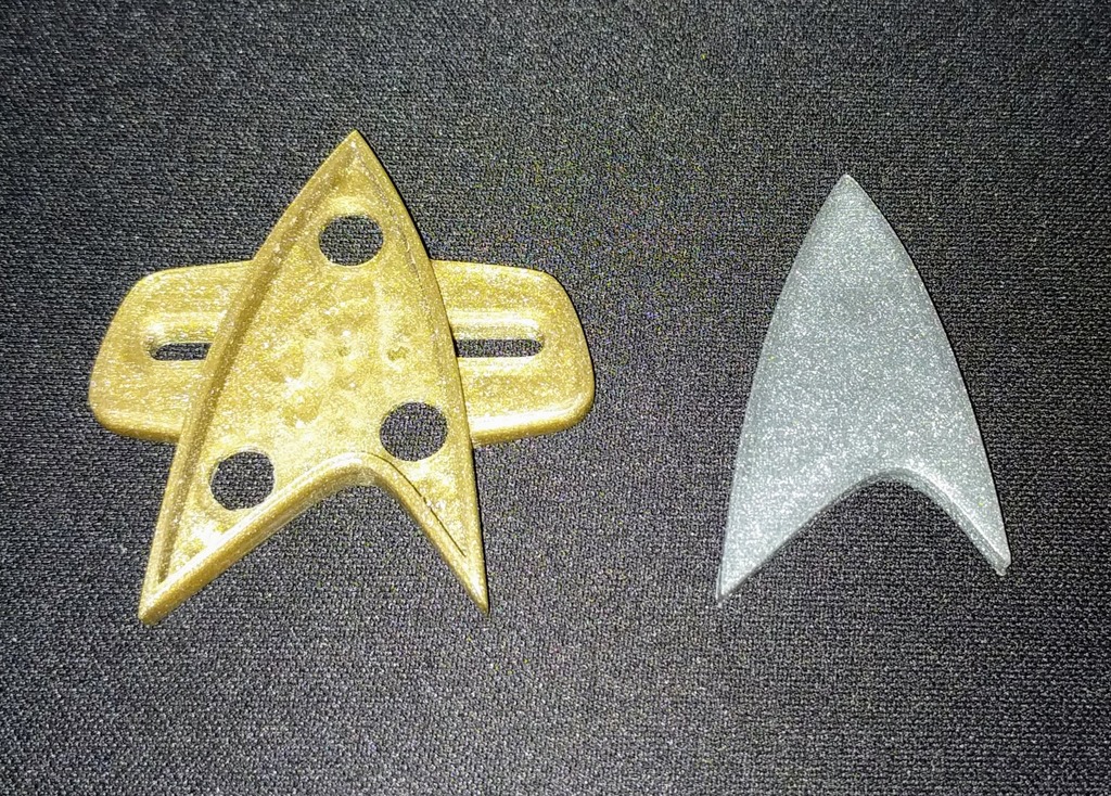 Star Trek VOY / DS9 Badge (2 piece design) by blecheimer | Download ...