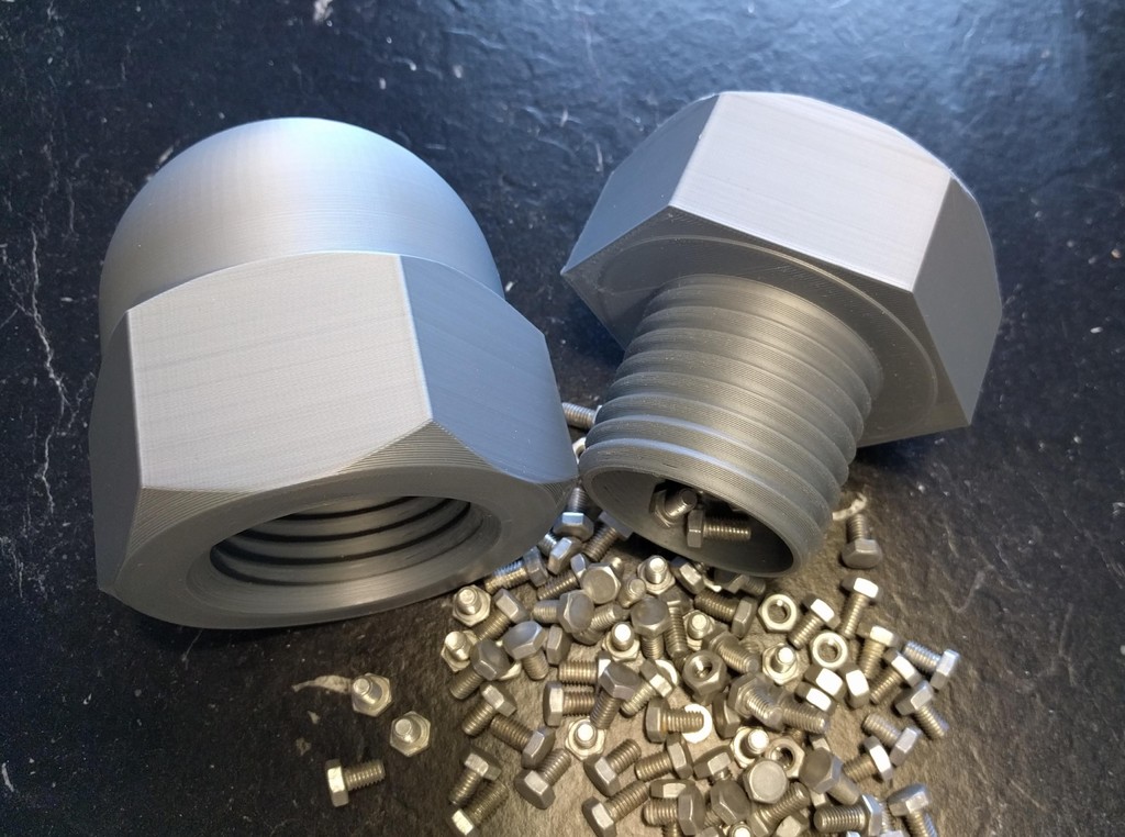 Cap Nut Container (and Piggy Bank)
