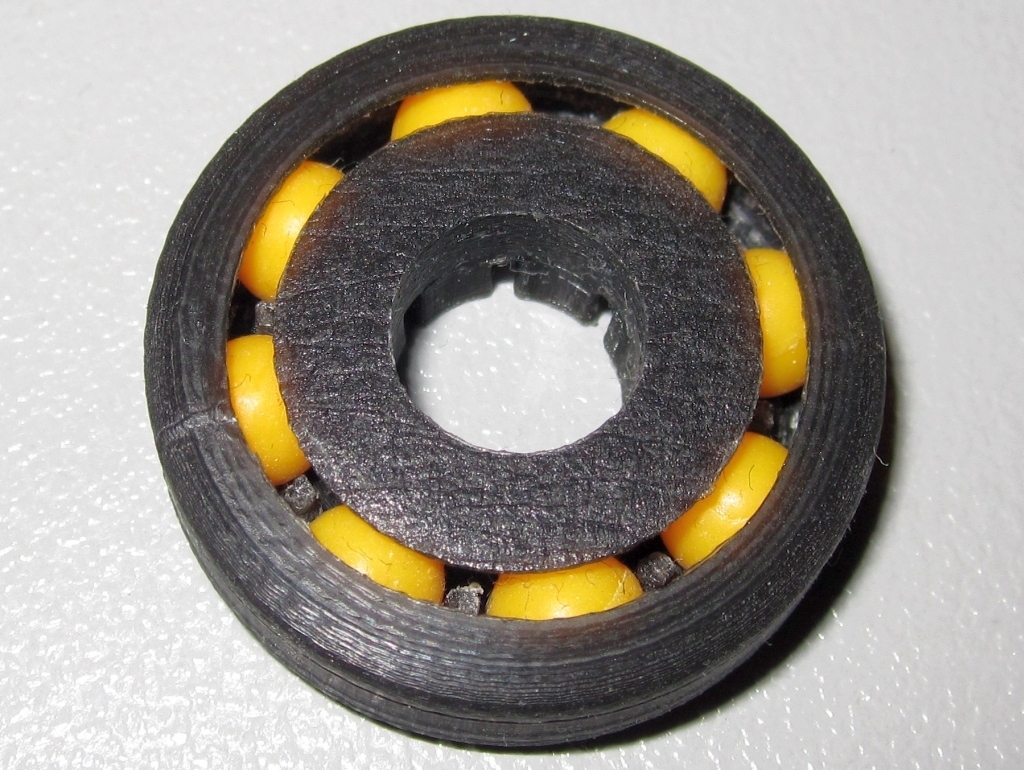 Miniatura 2 do modelo 3D Caged Ball Bearing