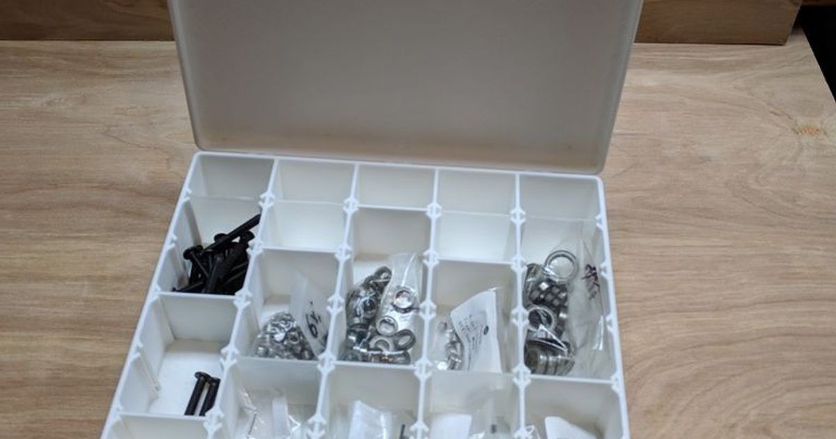 Printable Compartment Organizer by dot_bob | Download free STL model ...