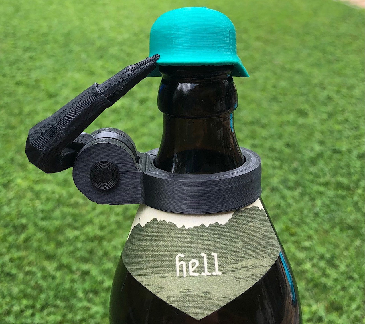 Beer Bottle Helmet insect protection Bierflaschenhelm FDM REMIX by