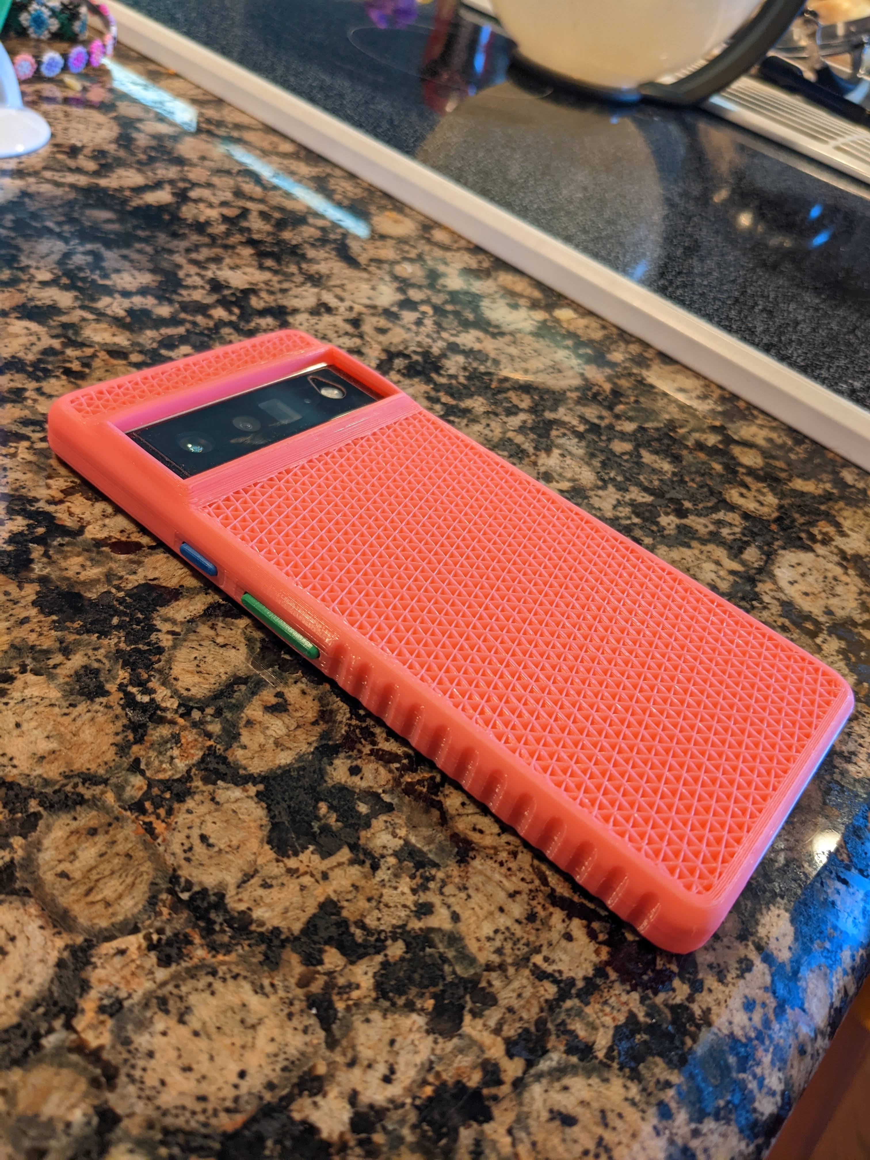 Pixel 6 Pro Case with Extra Protection Remix with Side Grips 3D model thumbnail