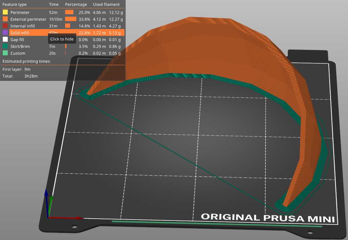 Low polygon sphere shell section by b--rian | Download free STL model ...