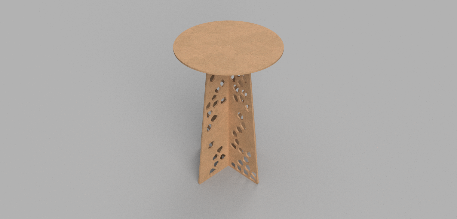 Lasercut Round Table