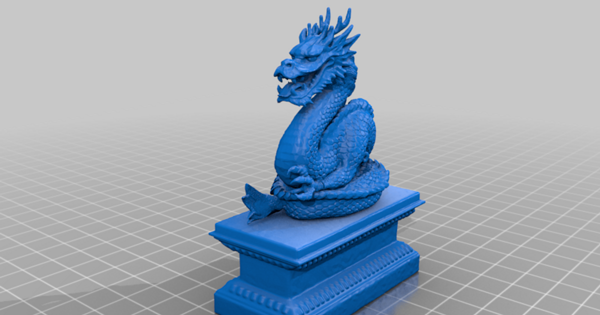 Dragon Sculpture by Sci3D | Download free STL model | Printables.com