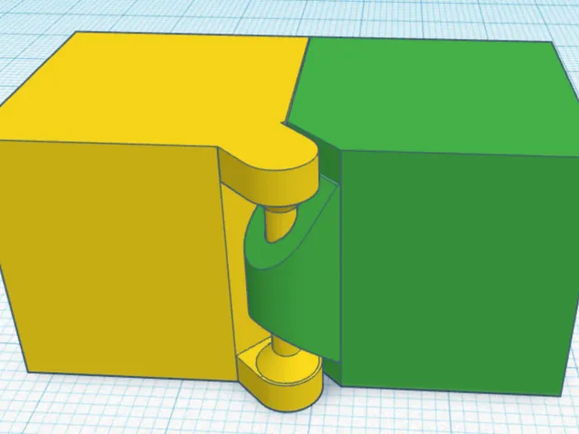 Study 7: print in place vertical hinge
