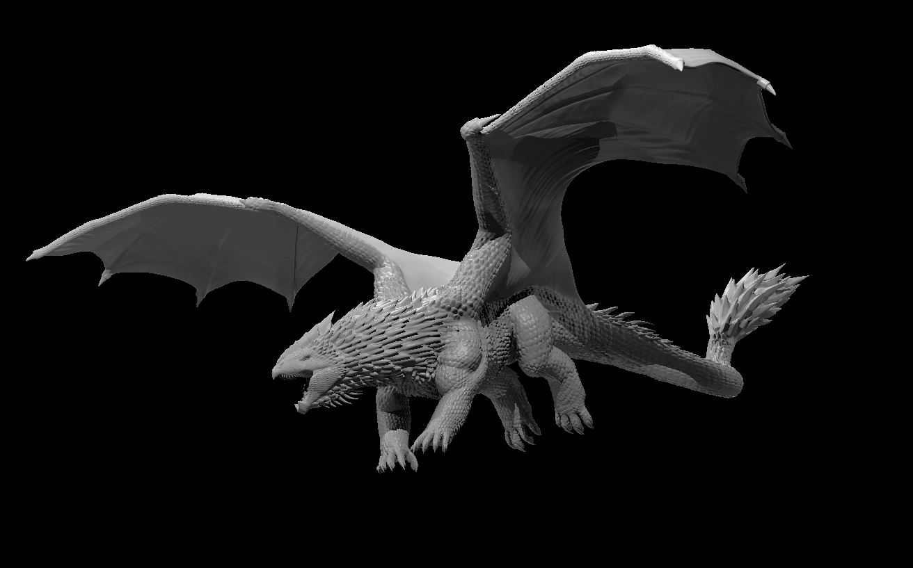 Dragão Branco Adulto - Adult White Dragon
