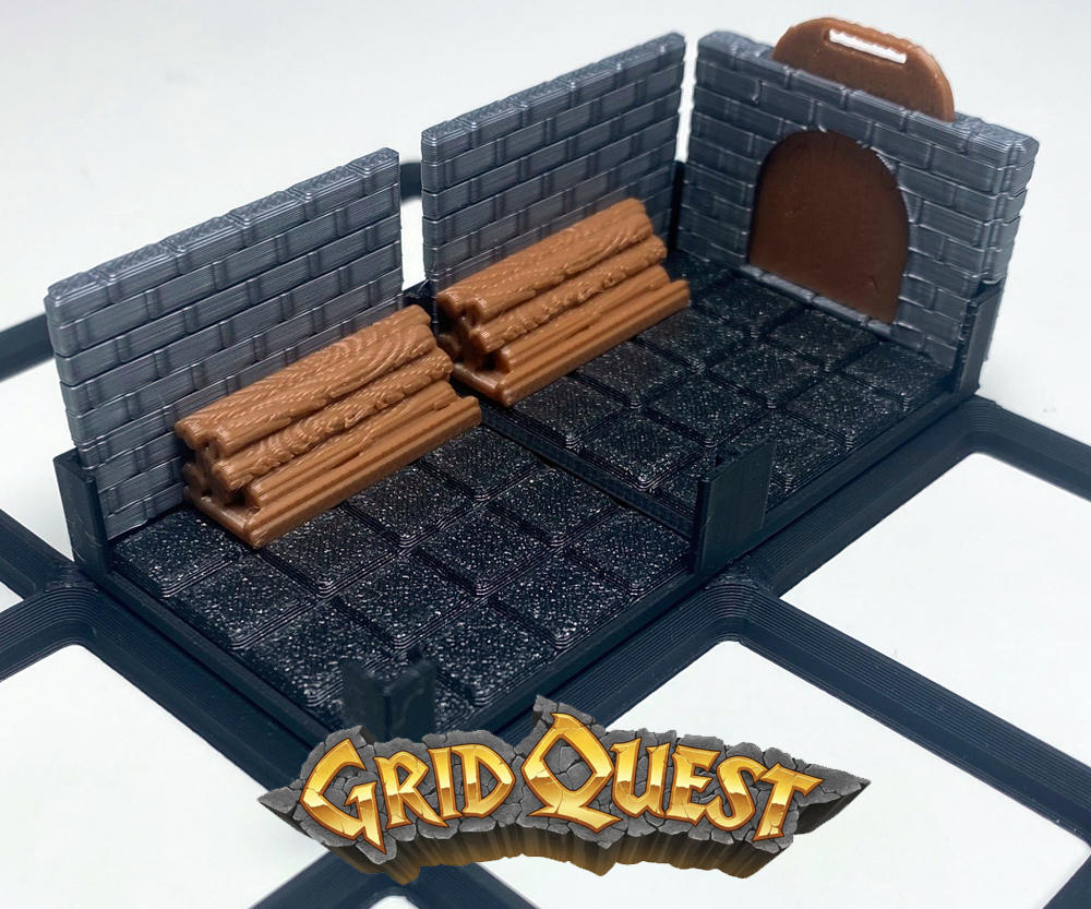 GridQuest STOCK OF WOOD (The Gridfinity Game)