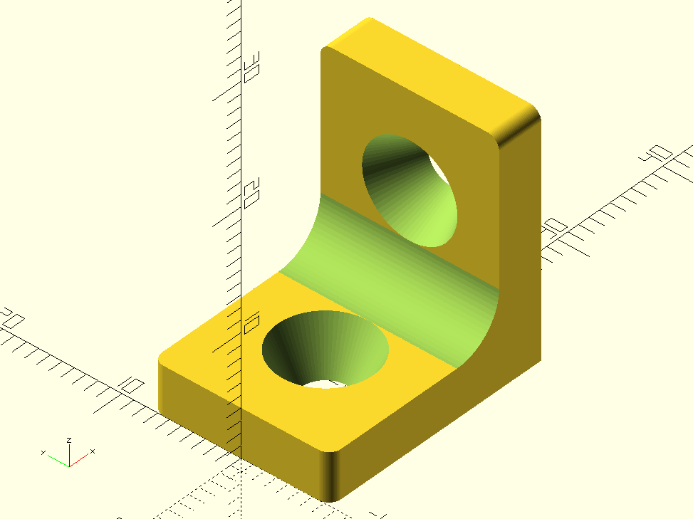 Držák police (Shelf holder) - OpenSCAD parametrizable