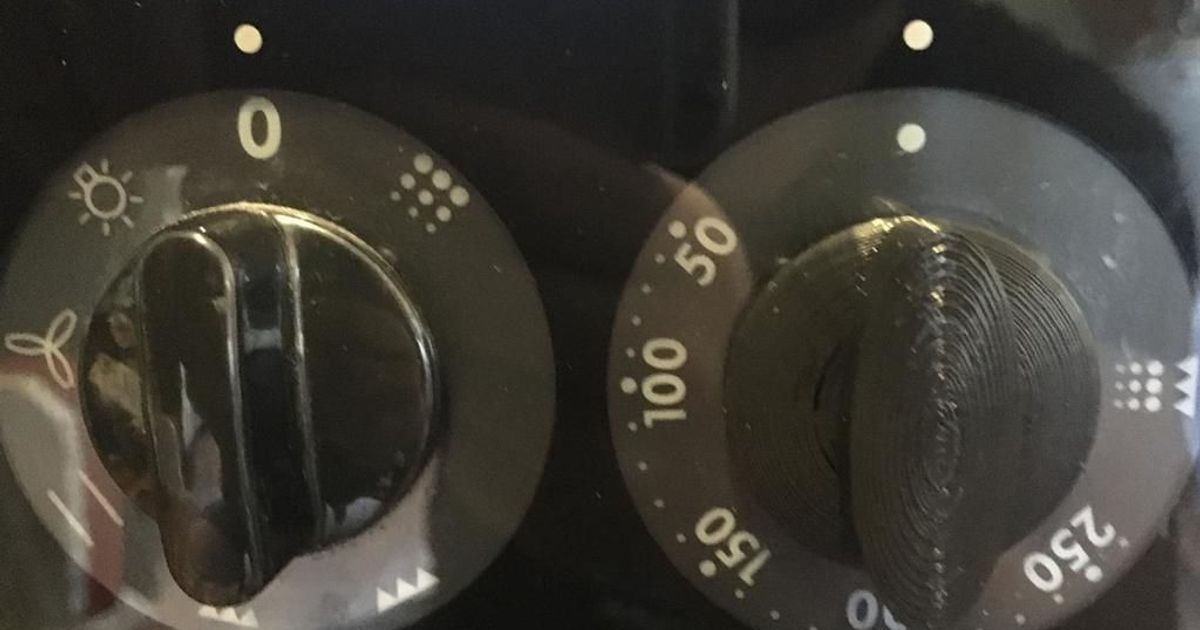 AEG Competence Oven / Stove Knob by g0ttschalk Download free STL