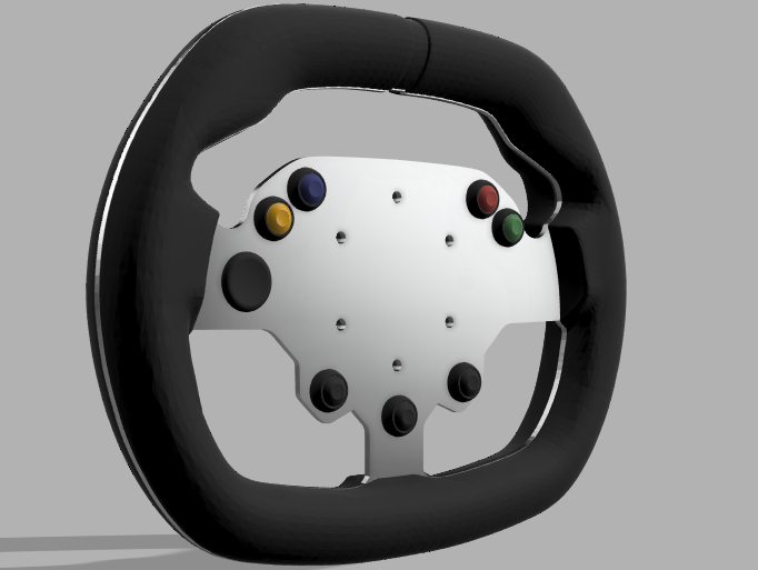 Little fat sim racing wheel by Urbanpirate | Download free STL model ...