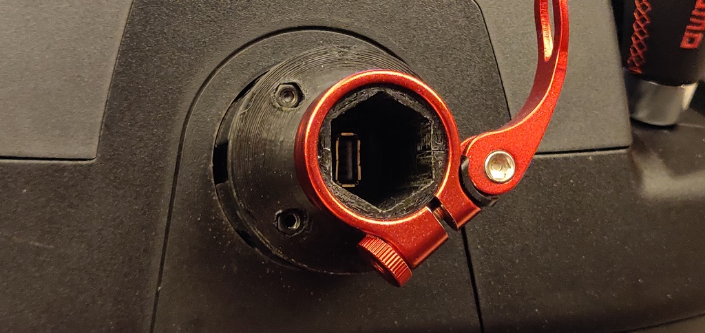 Quick release for Logitech Momo black with USB connector