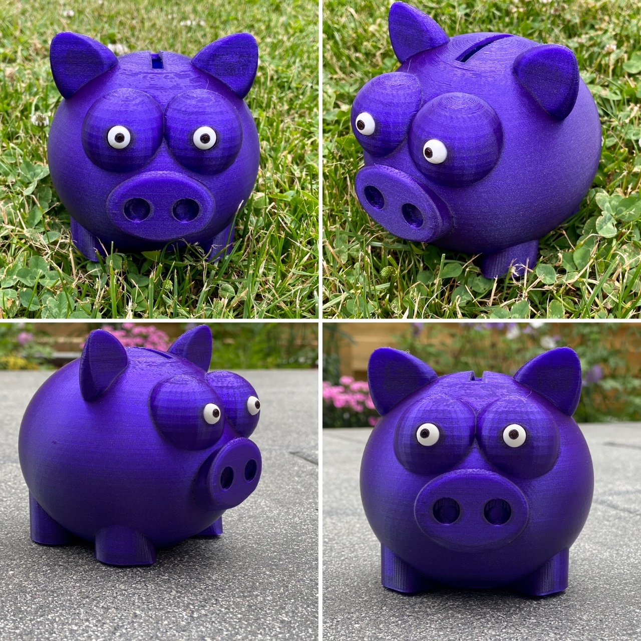 Piggy Bank With Pop Eyes By R3d Download Free Stl Model