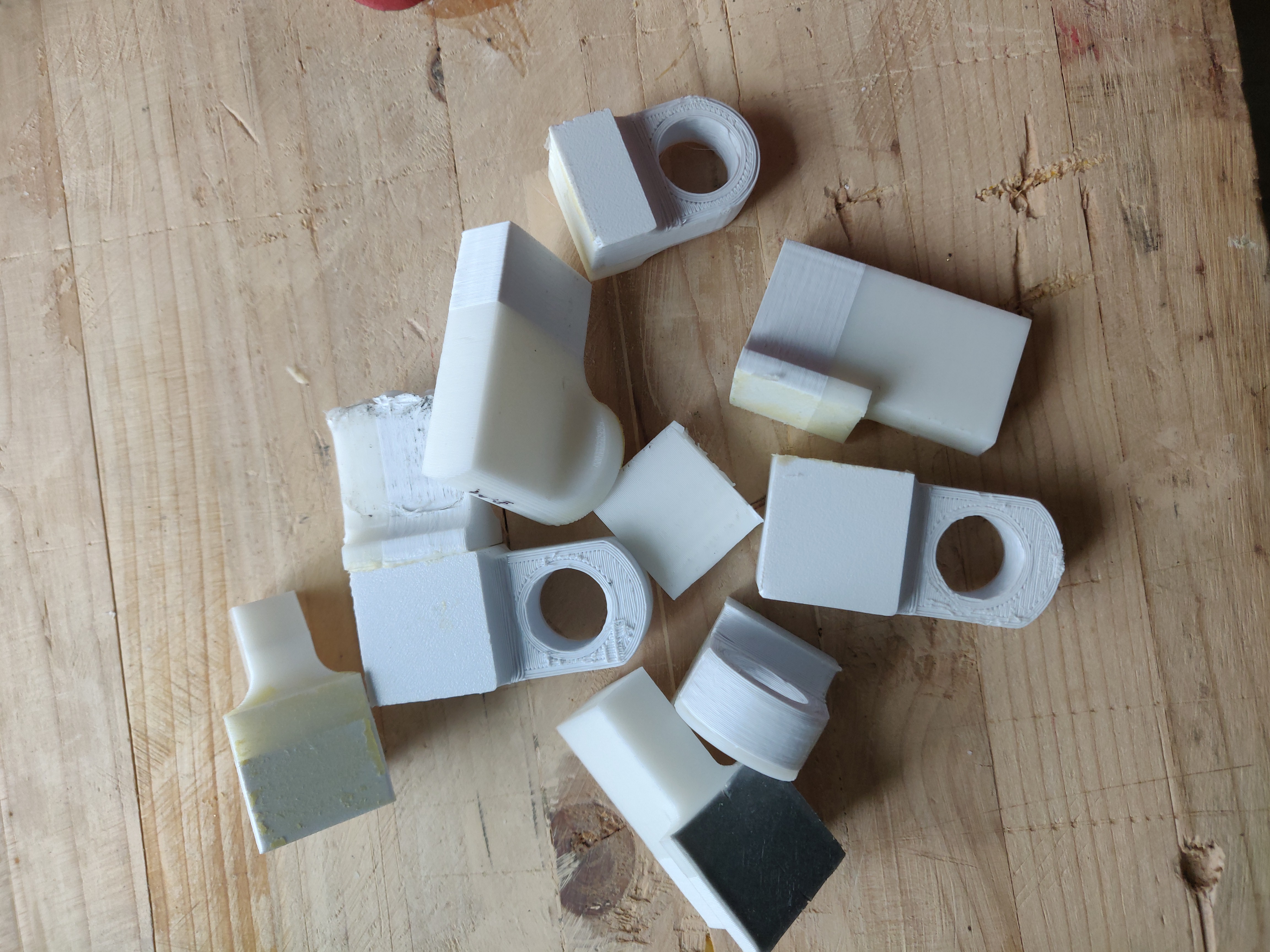 Glue strength test pieces