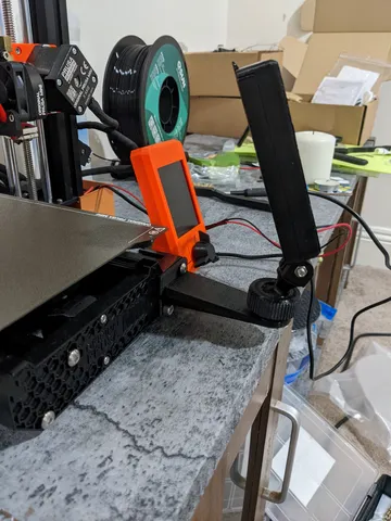 Front Go Pro bracket with ball joint for Prusa Mini