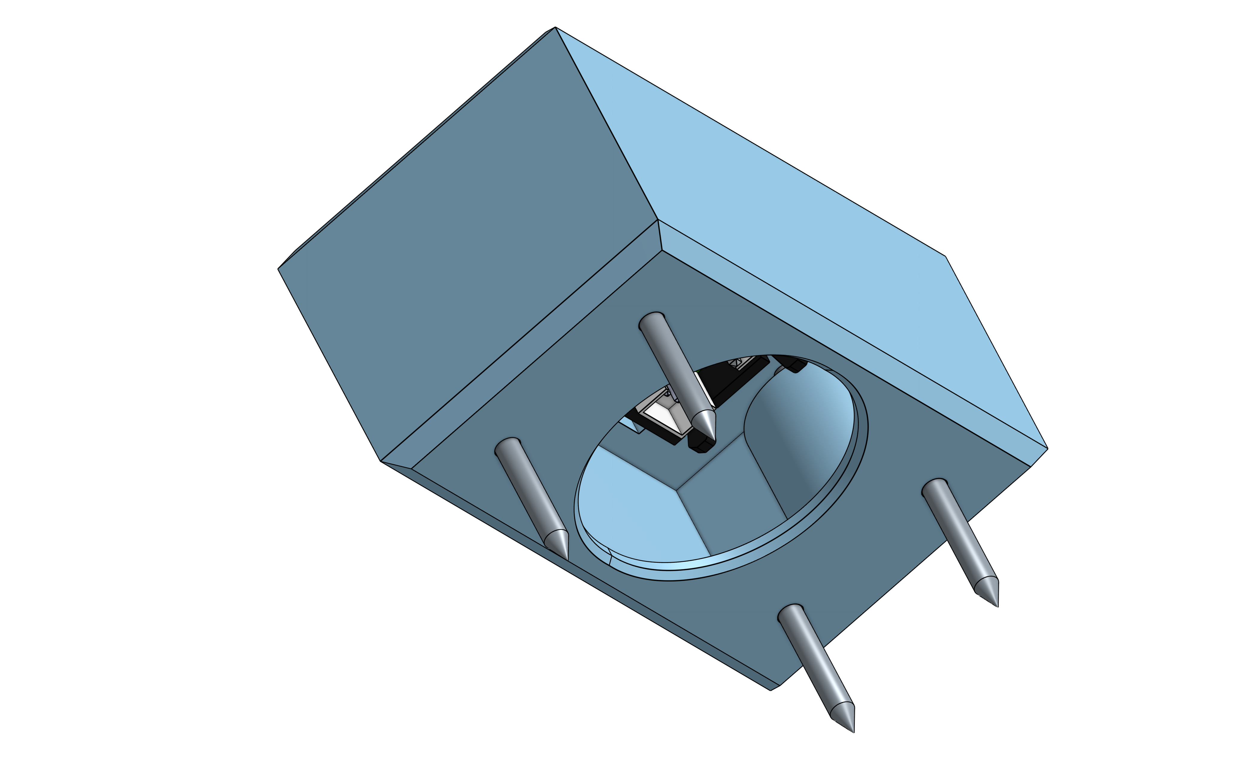 Miniatura 2 do modelo 3D Voltmeter & Ammeter Case