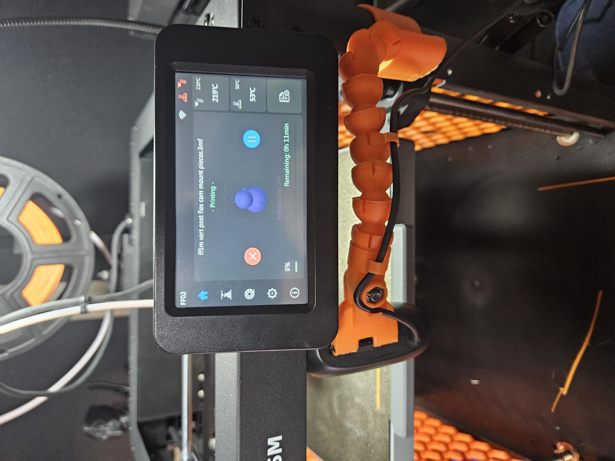 C270 WebCam flex mount FlashForge A5m 3D model thumbnail