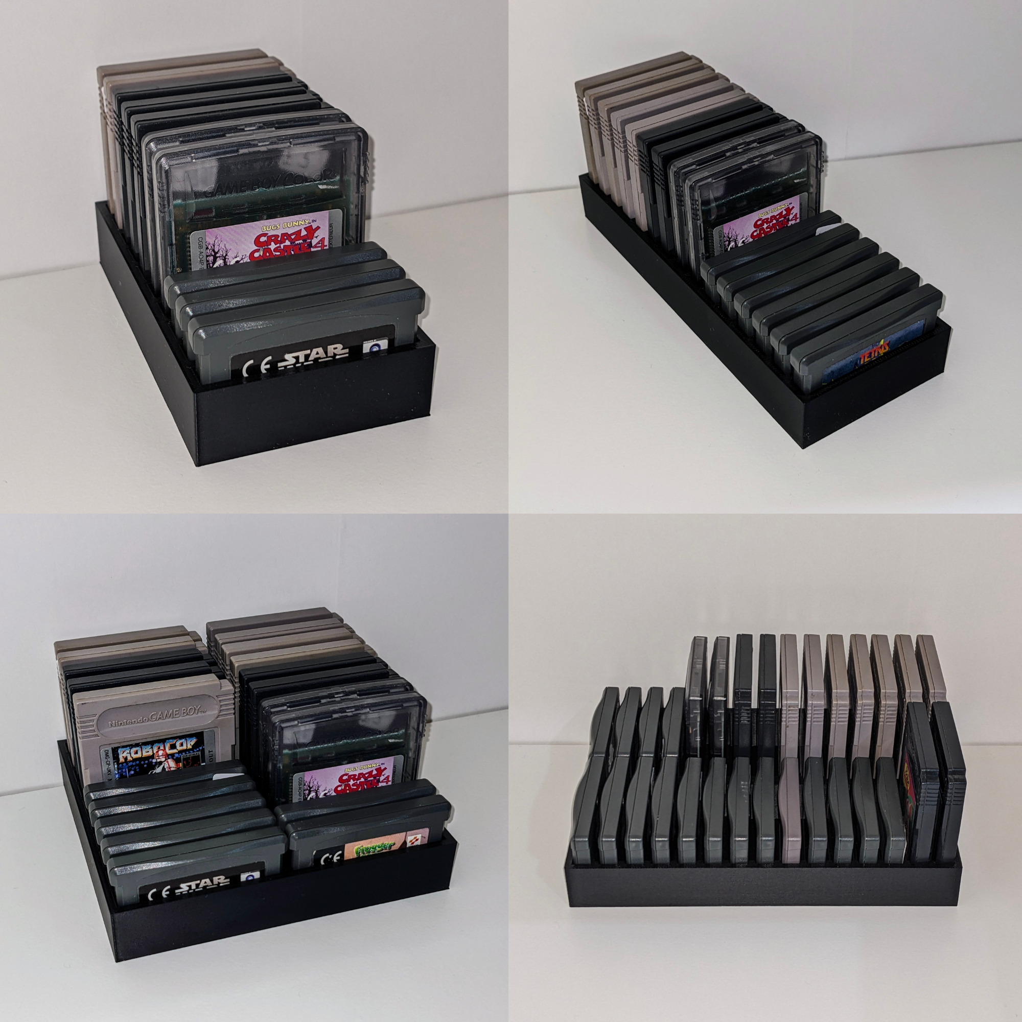 100X Nintendo Game Boy Advanced Variations Cartridge Game Retro Grid Collection Holder Stand Display Collection