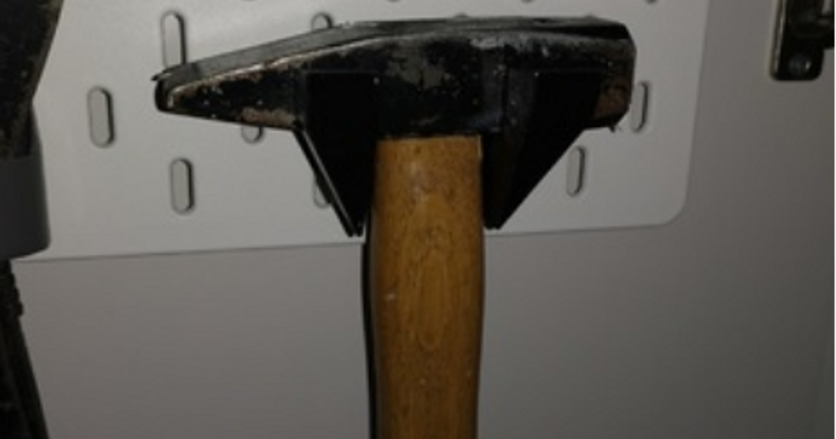 Big hammer holder for Skadis pegboard by John Download free STL model