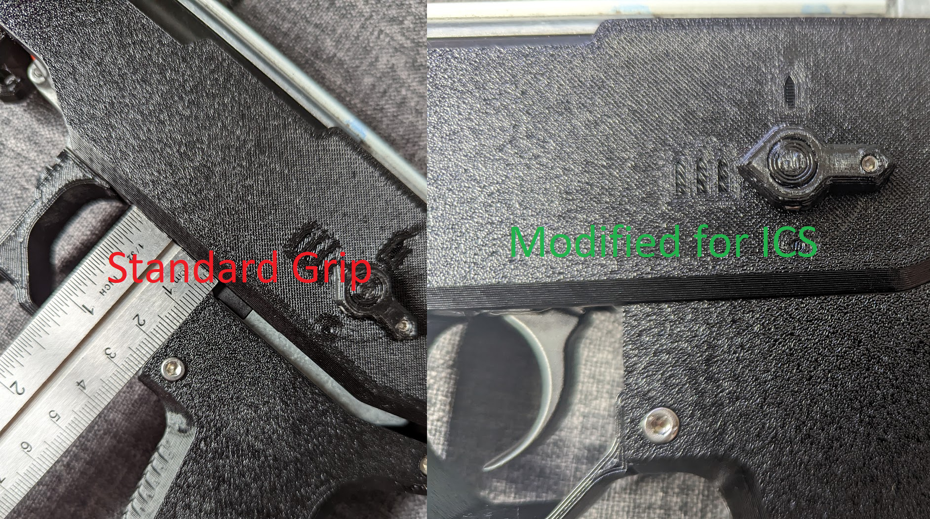 MOSQUITO Grip for ICS V3 Gearbox and Motor Cage