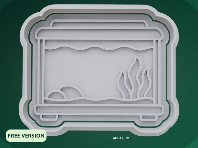 Aquarium Cookie Cutter STL – 3D Print Biscuit Mold Set