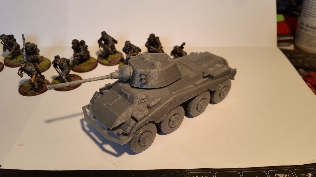 Sd.Kfz 234/2&X Puma scaled for 28mm+split with alignment holes