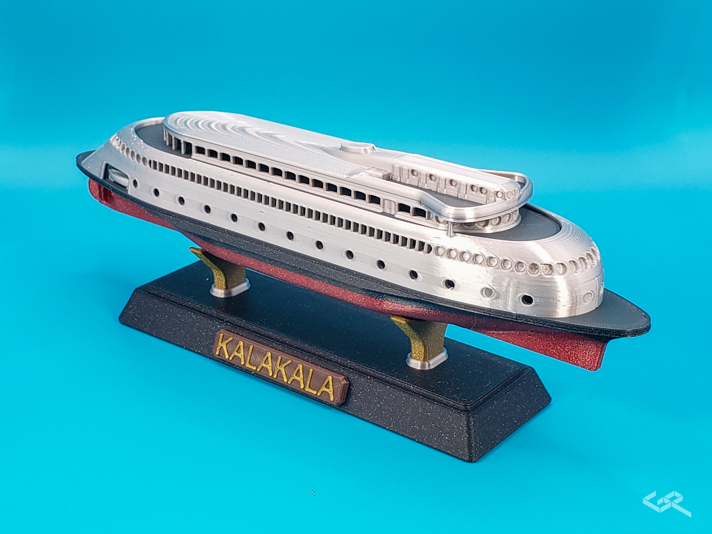 1:400 Scale Art Deco Ferry, MV Kalakala [No MMU Needed] 3D model thumbnail