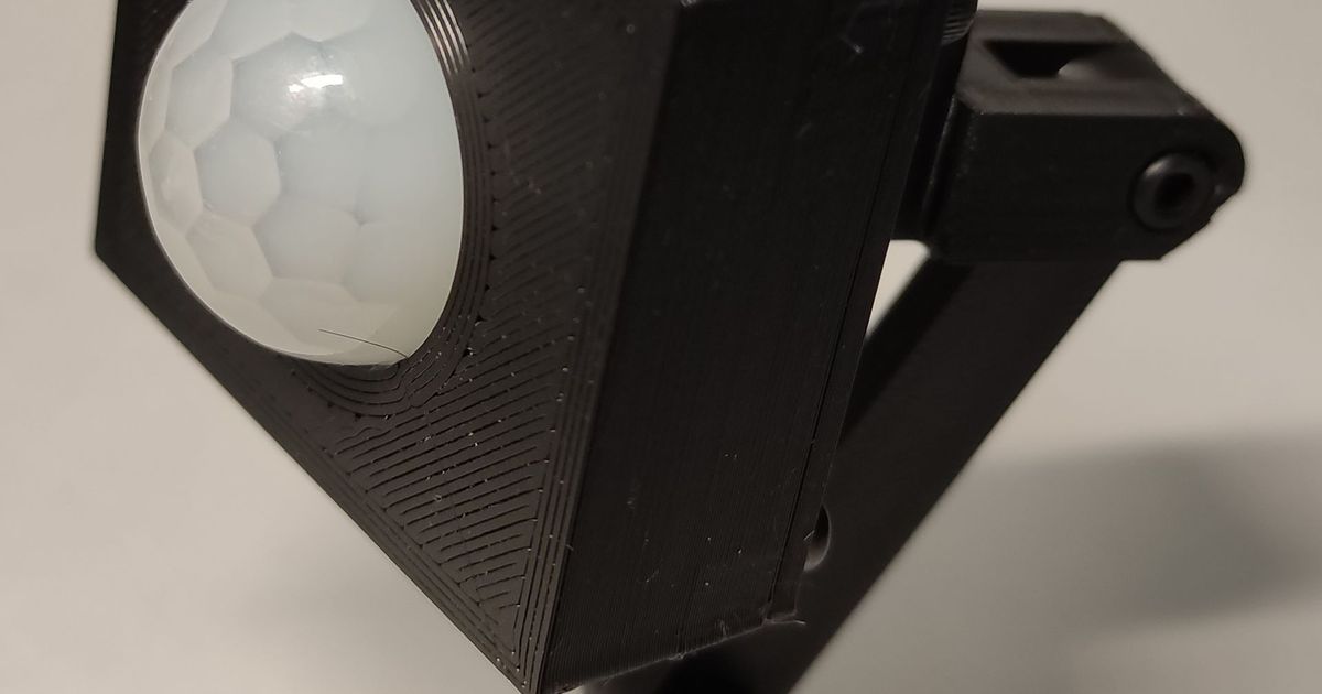 PIR sensor housing with movable mount (HCSR501) by Amaze1ng Download free STL model