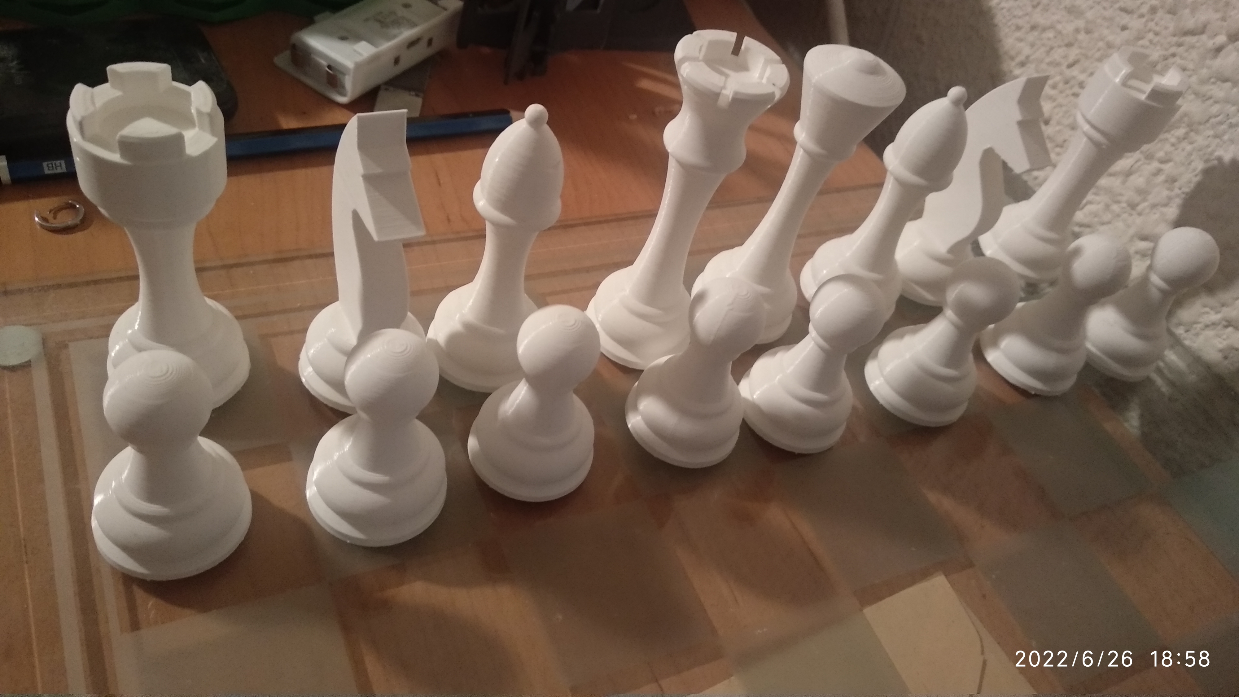 Classic Chess Set – Parametric Design (FreeCAD) - -ajedrez