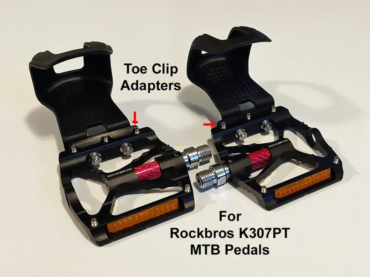 Mountain bike pedals with toe best sale clips