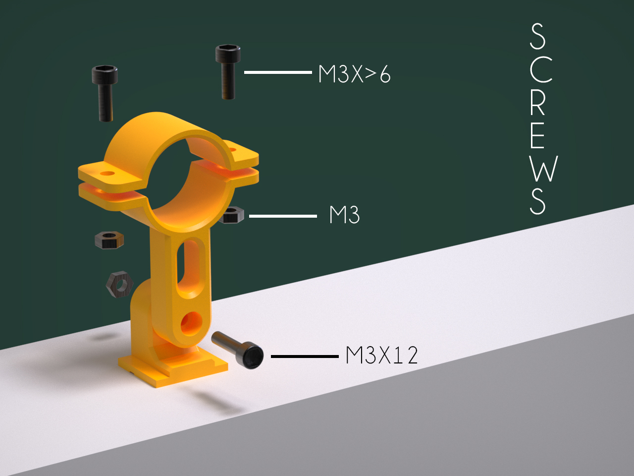 Miniatura 6 do modelo 3D FLASHLIGHT MOUNT  FOR REFLEX CAMERA